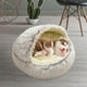 thumbnail image 5 of Cama forma forma forma para perros y , cojín de suave para mascotas, cama para mascotas antideslizante, lavable y autocalentable, mejorado para - 50cm de 50cm de café Yinane cama para perros y gatos de peluche, 5 of 8