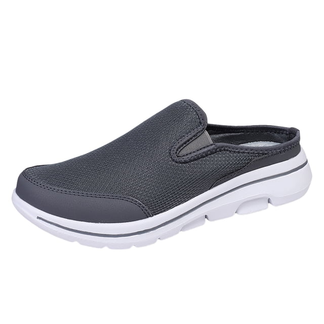 Wyzesi Espadrilles Rouges Femmes Larges Couple Décontractées Couleur Unie Bout Enveloppé Maille Tissée Respirantes Demi Sandales de Plage Grande Taille Chaussures Décontractées Espadrilles à Enfiler Femmes Largeur Grand Rouge