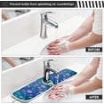 thumbnail image 5 of Coolnut 2 Pack Faucet Dry Mat for Kitchen Sink, Winter Ice Snowflakes 14x5 Inch Faucet Drying Mat Absorbent Mat Fast Dry Mat for Kitchen, Bathroom, 5 of 7