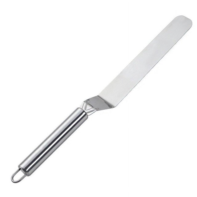 SDNall Cake Decorating Tools, Cake Decorating Tools, Stainless Steel Spatula, Stainless Steel Cream Spatula Baking Tools Birthday Cake Stripping Knife Cream Decorating Curved Kisss Knife Scraper