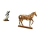 thumbnail image 5 of Figura Decorativa De Una Dama Tribal Africana A Caballo, Estatua De Mesa, Pieza De Arte Coleccionable Hecha A Mano, Adorno De Resina, Escultura Animal, Figuras De Caballos Grabadas En Resina, 5 of 8