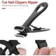 thumbnail image 3 of Thick Nail Clippers Wide Claw Nail Clippers For Thick Toenail Nails, Stainless Steel Heavy Duty Finger Toe Nail Clipper Trimmer, Black, 3 of 5