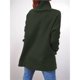 thumbnail image 4 of Suéteres de Cuello Alto de Gran Tamaño para Mujer, Larga de Murciélago, Dobladillo Abierto, Túnica, Suéter de Punto, Tops Verde XL, 4 of 5