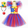 thumbnail image 3 of Disfraz de Pomni para niños, vestido con tutú de dibujos animados, el increíble payaso de circo digital, disfraces de cosplay para niñas, ropa para fiesta de carnaval y Halloween, 3 of 5