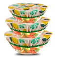 thumbnail image 1 of Wosthever 3 piezas de cubiertas para cuencos, almacenamiento de alimentos, hogar, interior, exterior, comedor, cocina, reutilizable, lavable, Mostrada, 1 of 6
