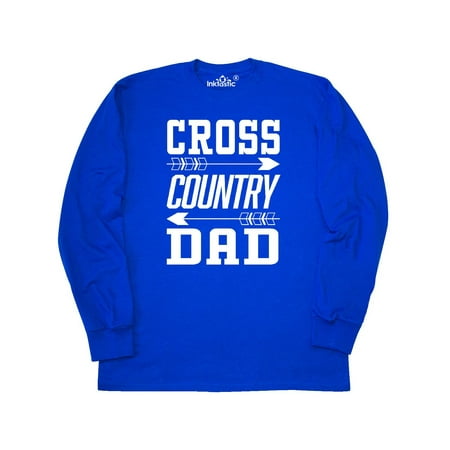 Cross Country Dad with arrows Long Sleeve T-Shirt