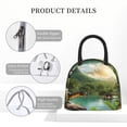 thumbnail image 4 of Fotbe Lake Forest Dinosaur Pattern Lunch Bag, Insulated Lunch Box, Small Leakproof Cooler Food Lunch Containers Reusable High Capacity Lunch Tote Bags for Work, Travel, Outdoor, 4 of 6