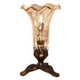 thumbnail image 2 of River of Goods Hand Blown Mercury Glass Lily Lamp with Leaf Base, 2 of 11