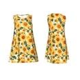 thumbnail image 7 of KLL Green Leaf Sunflower Pattern Womens Summer Dresses 2025,Loose Round Neck Sleeveless Sundresses Tank Dresses with Pockets, 7 of 7