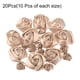 thumbnail image 3 of 20 piezas 2 tamaños rosas de cinta de satén 2.5cm/5cm rosas de cinta de telas artificiales para accesorios de manualidades (caqui), 3 of 5
