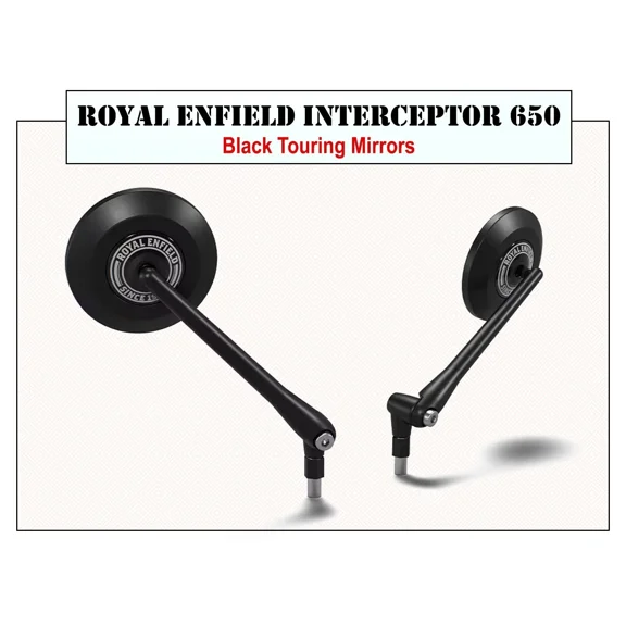 Royal Enfield GT & Interceptor 650 Touring Mirror Pair Homologated