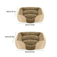 thumbnail image 5 of solautey Rectangle Pet Bed Machine Washable Pet Sleeping Sofa with Removable Cushion Non-Slip Bottom Pet Bed for Cats Small Medium Dogs, 5 of 8