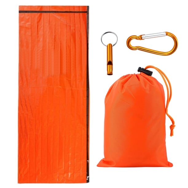 Saco de dormir de emergencia: manta aislante para saco de dormir de emergencia, película aluminizada de PE de 26 micras, saco de dormir individual de emergencia para supervivencia y acampada, uso como saco vivac de emergencia, saco de dormir de supervivencia, Zhivalor Sleeping bags