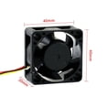 thumbnail image 5 of 2pcs 4cm Cooling Fan for  Nano 2GB/4GB (A02/B01/SUB) 5V 4PIN Anti Reverse Connection PWM Strong Speed Fan, 5 of 8