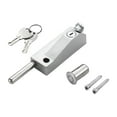 thumbnail image 4 of Cerradura de pestillo de puerta con resorte de aleación de zinc, resistente, impermeable, a prueba de óxido. Plata, 4 of 9
