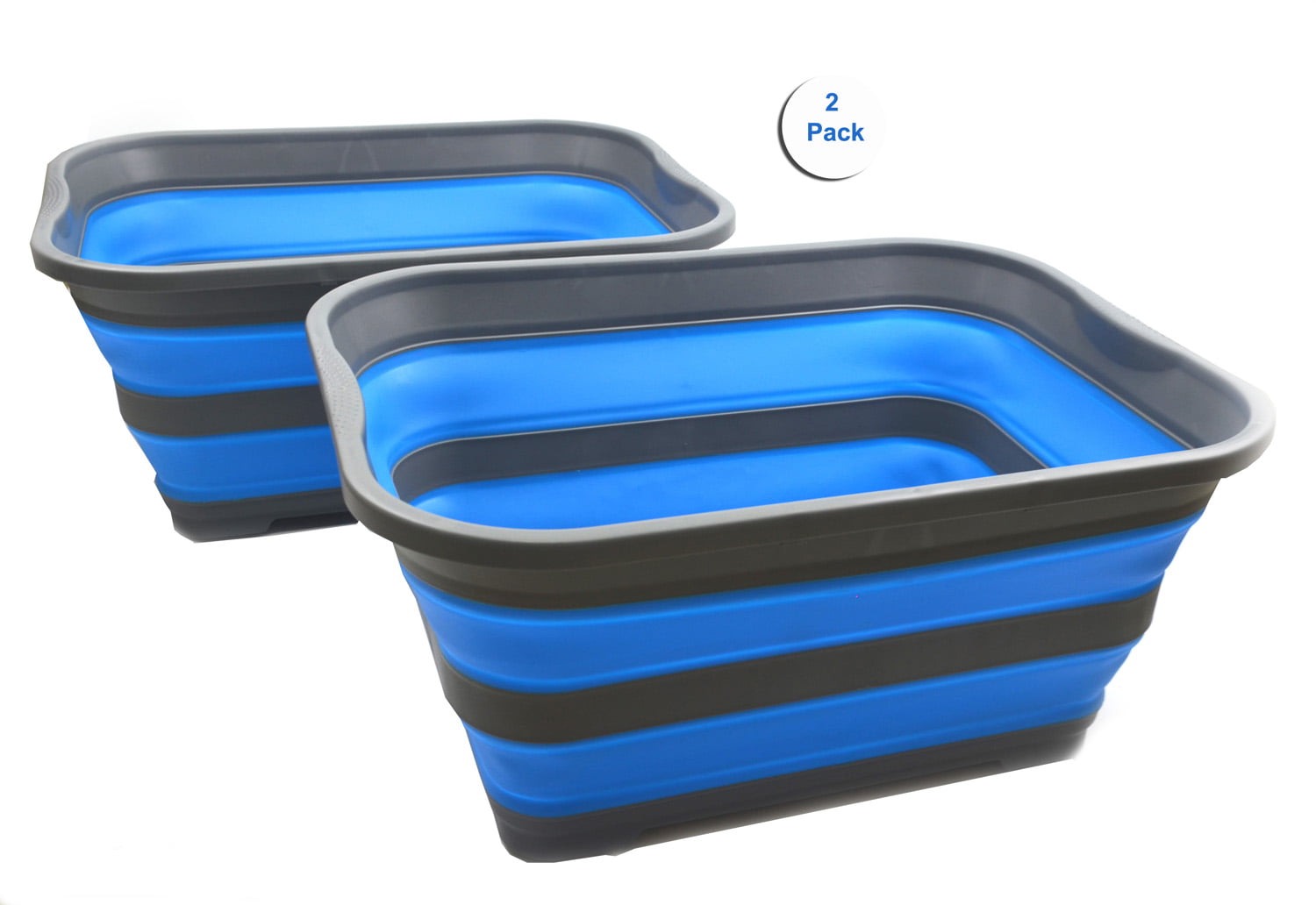 Laundry Basket Collapsible Plastic Foldable Pop Up Storage Container Washing Tub 