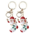 thumbnail image 1 of Llavero colgante de Papá Noel, adornos decorativos a la moda, bonitos y elegantes, color rojo, 2 uds., 1 of 14