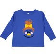 thumbnail image 3 of Inktastic Halloween Fall Cute Smiling Scarecrow Face Girls Long Sleeve Toddler T-Shirt, 3 of 5
