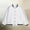 White, variant on with Pockets Women Jacket Athletic Jacket Women Cocoon Bomber Running Jacket Button Black Long Sleeve Mid-Length Jackets for Women Trendy