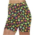 thumbnail image 1 of Aayomet Shorts pour Femmes Shorts Extensibles Shorts de Gym Shorts de Course Shorts d'Exercice (Jaune, L), 1 of 4