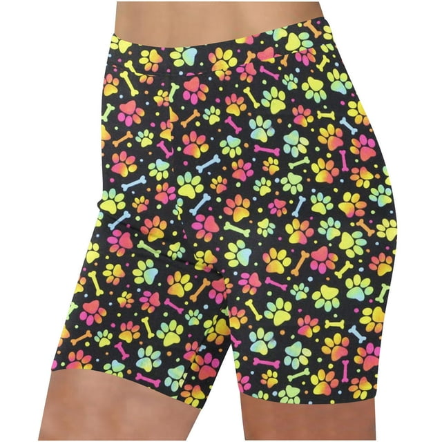 Aayomet Shorts pour Femmes Shorts Extensibles Shorts de Gym Shorts de Course Shorts d'Exercice (Jaune, L)