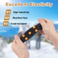 thumbnail image 4 of Uxcell Non-Slip Spikes, Ice Grippers Traction Cleats with 5 Steel Studs Cleats Snow Shoe Spikes Grip Black, 4 of 7