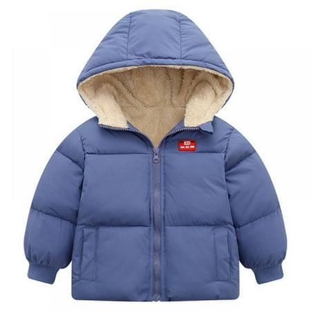 

Winter Baby Boys Girls Hooded Coats Jacket Cotton Long Style Thicken Velvet Warm Clothes For Baby Kids Outerwear Hooded Sweaters 1-6T