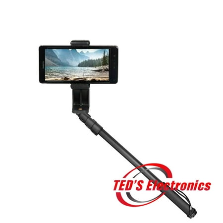 Image of Monopod- Extentable 62 copact with Cell Phone Clipper Holder Vertical 360° Rotate