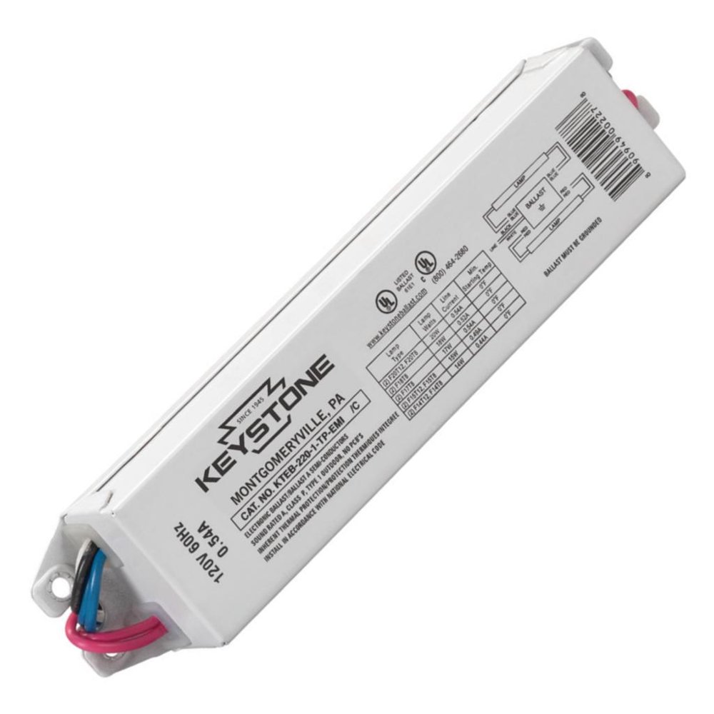 Keystone 00187 KTEB2201TPEMI T12 Fluorescent Ballast Walmart