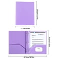 thumbnail image 5 of Misright Two Pocket Document Bag with Prongs Letter Size File Organiser with 3 Prong, 5 of 16