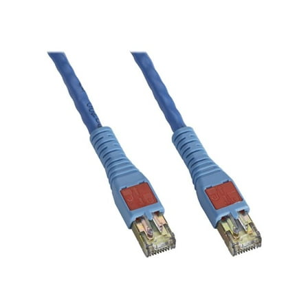 Black Box CAT6 Blade Server Patch Cable - Patch cable - RJ-45 (M) to RJ-45 (M) - 3 ft - CAT 6 - booted - blue