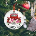thumbnail image 5 of Our First Christmas Married Ornament 2022 - Christmas Tree Decorations - Couple Gifts for Christmas, Anniversary, Wedding Gifts for Couple - Christmas Decorations Red Truck Ceramic Ornament Hangers, 5 of 8