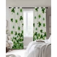 thumbnail image 2 of St. Patrick's Day Blackout Curtains 54 Inch Length 2 Panels Set for Living Room Bedroom, Spring Green Botanical Lucky Clovers Room Darkening Window Curtains Thermal Black Out Curtain 52"x54", 2 of 8