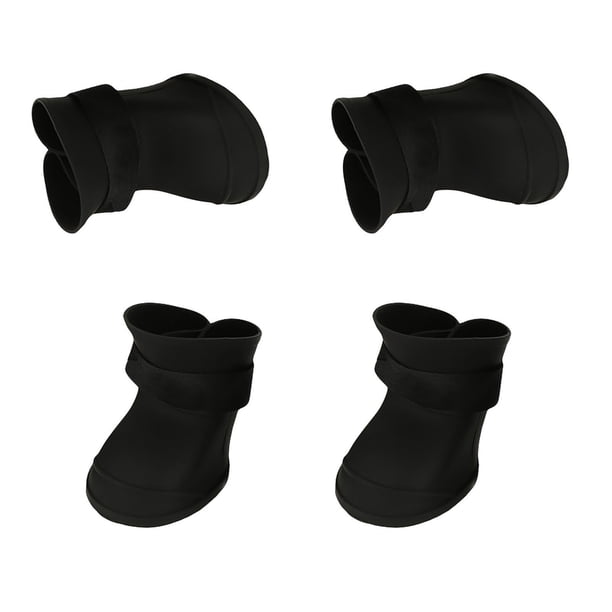 Botas Impermebles de Silicona para perros y mascotas, Zapatos antideslizantes para la lluvia, 4 UDS.