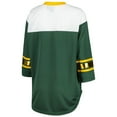 thumbnail image 3 of Women's G-III 4Her by Carl Banks Green/White Green Bay Packers Double Team 3/4-Sleeve Lace-Up T-Shirt, 3 of 3