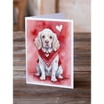 thumbnail image 2 of Clumber Spaniel My Valentine Greeting Cards Pack of 8 7 in x 5 in, 2 of 3