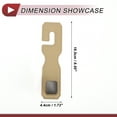 thumbnail image 4 of Ofertas Únicas 2 Pcs Gancho Universal para Reposacabezas de Asiento de Automóvil para Bolsos y Mochilas Beige 6.50"x1.73", 4 of 7