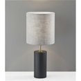 thumbnail image 1 of Lampe de Table en Bois Noir, 13 x 13 x 30.5 Po., 1 of 1