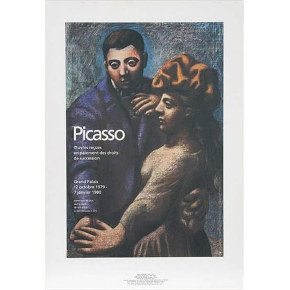 Pablo Picasso 50426 Le Danse Villageoise- Lithograph on Paper 29.5 In. x 21.5 In. - Blue- Orange- Beige