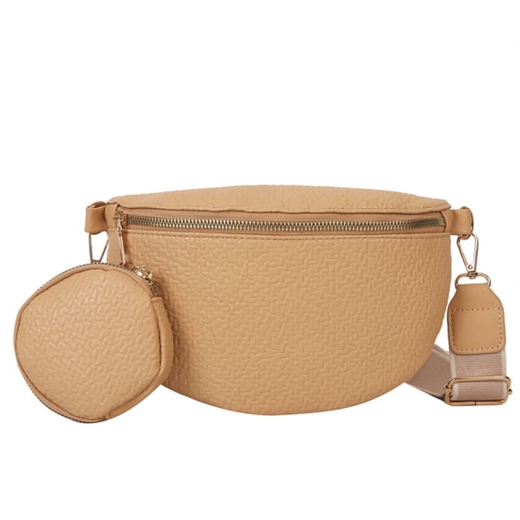 Adjustable Belt Neoprene Fanny Pack, High Quality Pu Leather Crossbody Sling Bag for Travel and Outdoor Activities