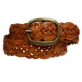 thumbnail image 2 of 1 1/2" (37 mm) Women's Oval Braided Woven Leather Belt, 2 of 2