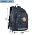 thumbnail image 2 of FORMRS School Backpack 17" Student Travel Bag with Laptop Compartment, Cat Planet, 2 of 7