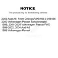 thumbnail image 2 of Transit Auto Rear Disc Brake Rotors and Semi-Metallic Pads Kit for Car Volkswagen Passat Audi A6 K8S-101707, 2 of 11