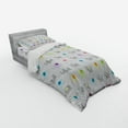 thumbnail image 2 of Ambesonne Cartoon Bedding Set 3 Pcs, Colorful Fun Elephants, Twin XL, Multicolor, 2 of 2