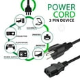 thumbnail image 3 of Aprelco 6ft AC Power Cord Cable Compatible with VIZIO TV VP322 VP422 VP423 VW47LF VX52LF, 3 of 5