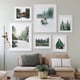 thumbnail image 4 of Pinturas de arte de pared de paisaje forestal de invierno personalizable, imágenes de renos, carteles e impresiones de Navidad, murales de habitación para el hogar, 4 of 4