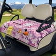 thumbnail image 3 of Whosucclay Salamander Cherry Blossom Golf Cart Towel Blanket, Golf Cart Seat Cover for Club Cars 2-Person Carts EZGO, 4 Storage Pockets 51.18 x 30.3 inches, 3 of 9