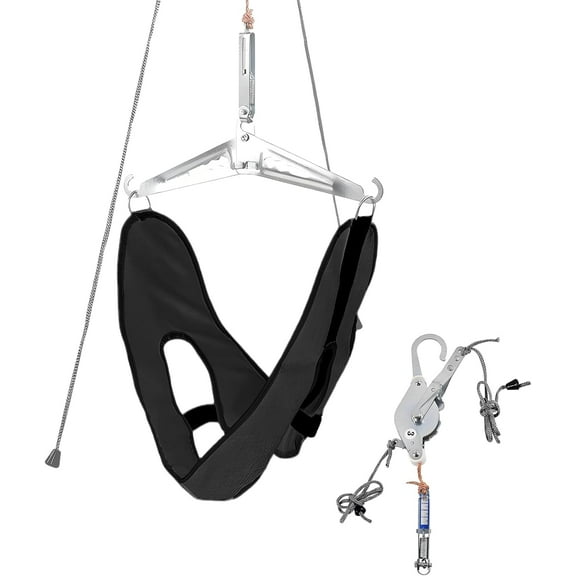 Portable Cervical Traction Device - Over The Door Adjustable Neck Stretcher, Effective Pain Relief for Home Office Outdoor Use