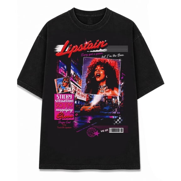 Doja Cat Lipstain Vie Track 09 Vintage 90s T-Shirt, Y2K Aesthetic Bootleg Graphic Tee