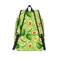 thumbnail image 2 of Lsque Green Avocado Pattern Canvas Daypack, Durable Backpack, High-quality Versatile Backpack,Vintage Compact Backpack-Medium, 2 of 6